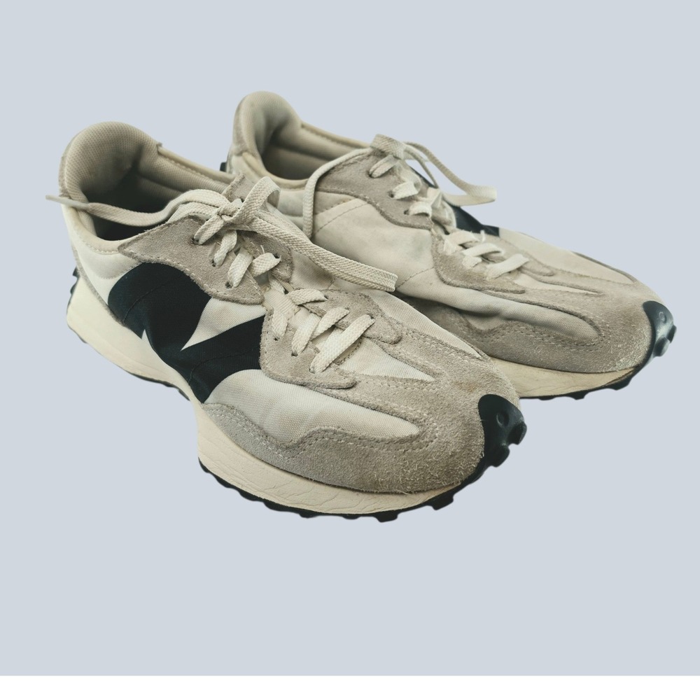 New Balance Gorpcore 327 Sneakers 6.5 Suede Retro Clean Girl Sea Salt Black - Picture 2 of 7